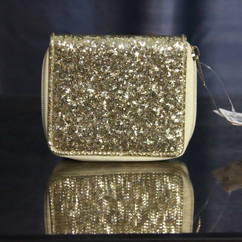 Sparkle Glitter Mini Purse in Cream